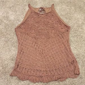 Gold Crocheted Tank